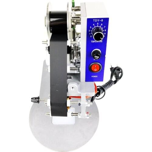 DY-8 Manual ribbon typing machine small portable direct heat type steel printing machine code jet printer