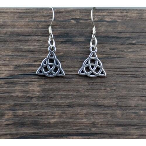 1pair silver celtics stud earring for women girl