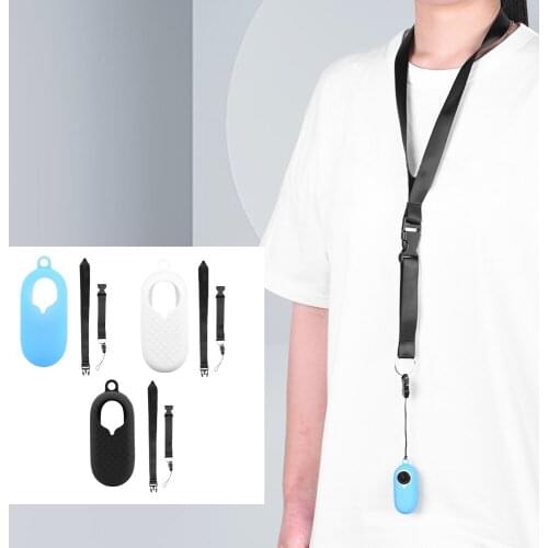 Silicone Protective Cover for Insta360 GO 2 Anti-Scratch Dust-Proof Case Protective Sleeve Lanyard for Insta360 GO2 Camera Acces