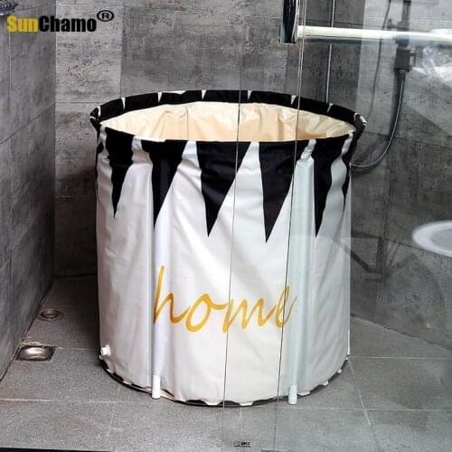 Folding bath barrel Childrens adult six-layer quilted bath barrel household thickening free inflatable bath barrel MJ1104