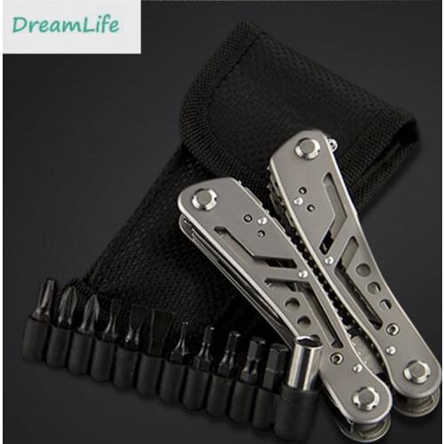 Folding Cutting Pliers Multitool Knife Wire Cutter Crimping Tool Multi Plier Camping Survival Hunting Household DIY Kit Set