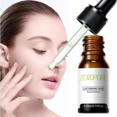 Lactobionic Acid Serum Zero Pore Lactobionic Acid Essence Instant Perfection Serum Minimize Pores Anti Aging Reduce Wrinkle Skin