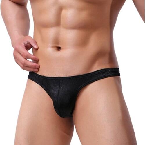 Mens Sexy Thong Underwear Low Rise T-Back Under Panties Erotic Penis Pouch Sissy Panties Bikini Briefs Jockstrap Men