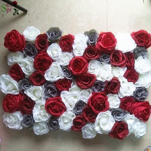SPR Artificial wedding occasion flower wall backdrop arrangement flowers decorations free shipping