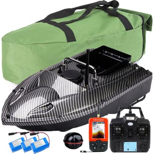 VERY100 500M Wireless GPS Fishing Bait Boat Hook/Bait post 2 Hoppers&Motors,LCD GPS Sonar Fishfinders,Handbag,Batteries Angling