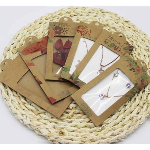 5/10PC Kraft Candy window hanger Gift Box DIY Thank you marbling flower For you wedding box party suppiles package