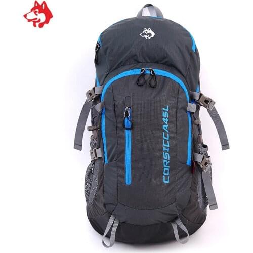 45L Black High Capacity Portable Hiking equipment bag For Outdoor Activities Sports China camping hiking backpack