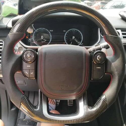Alcantara Forging Leather Customized Carbon Fiber Steering Wheel For Range Rover Sport 2014 2015 2016 2017 2018 Car Styling