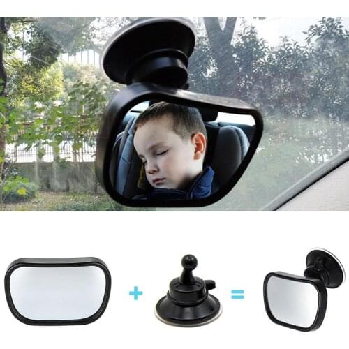 2 In 1 Mini Car Back Seat Baby View Mirror Baby Rear Convex Mirror Adjustable Car Baby Kids Monitor Safety Reverse Safety Seat