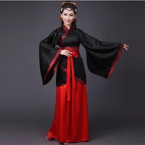 China Hanfu Dancing Costumes For Women Princess Dress Traditional Chinese Folk Dancer Costume Performance Clothes S-XXL DL2861