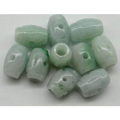 Natural Stone carving jades Quartz crystal Jades Transfer beads pendants for diy jewelry making Necklace Accessories 10pc