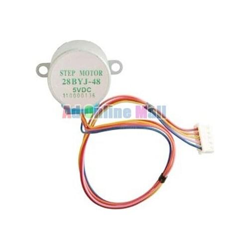 28BYJ48 DC 5V 4 Phase 5 Wire Deceleration Stepper Gear Motor 28YBJ-48