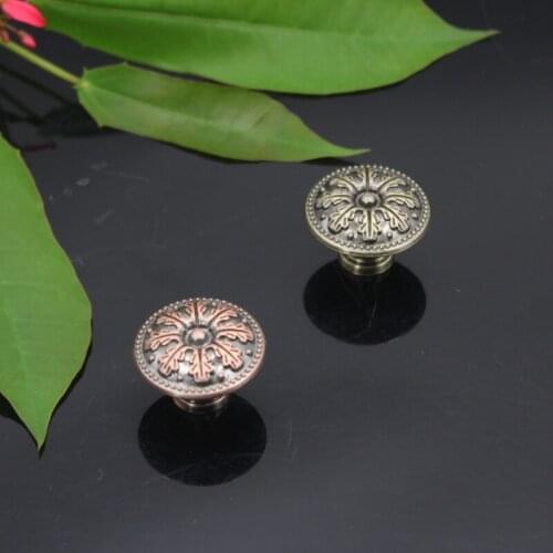 31mm Antique Bronze Kitchen Cabinet Drawer Knobs Dresser Cupboard Wardrobe Furniture Pulls Handle Wooden Box Jewelry Box Knobs