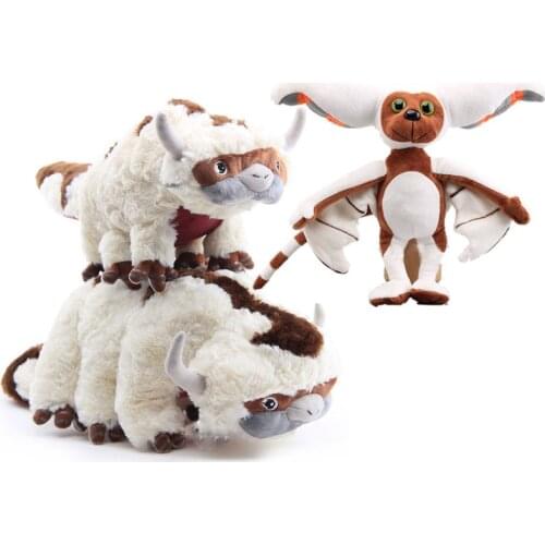 45/55CM Anime Avatar Plush Toys Avatar Appa Plushie Stuffed Toy Soft Momo Stuffed Animal Dolls