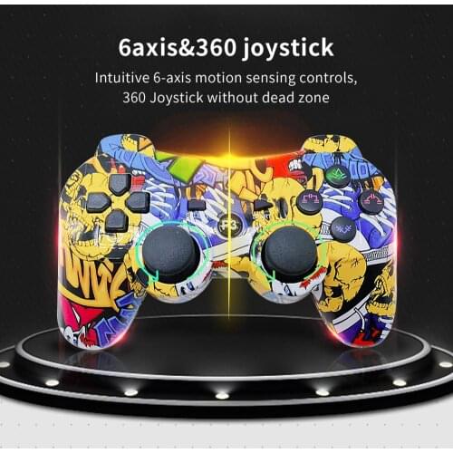 Wireless Game Controller For Snoy Ps3 Pc Gaming Joystick Usb Joystick For Pc Bluetooth Vibration Gamepad For Ps3 Controller