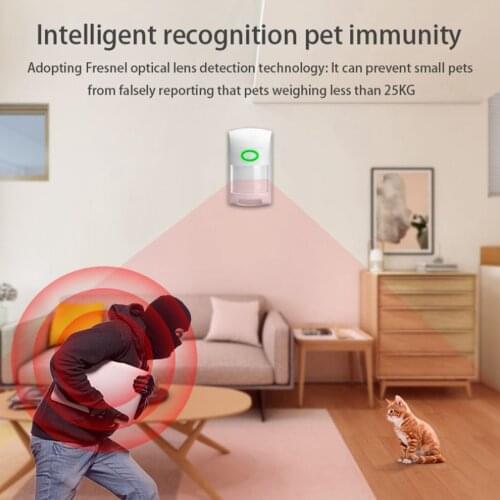 APP Control Wireless WiFi PIR Motion Sensor Monitor Infrared Detector,Weather Resistant,Super Intelligent