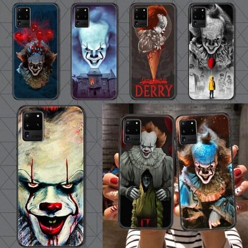 Stephen King It pennywise Phone case For Samsung Galaxy Note 4 8 9 10 20 S8 S9 S10 S10E S20 Plus UITRA Ultra black trend Etui