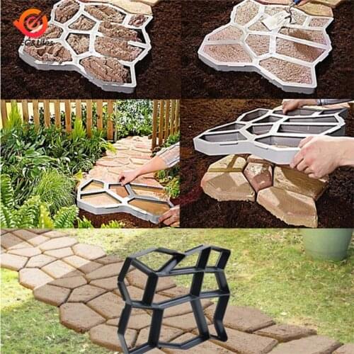 Paving Mould Walk Maker Reusable Concrete Path Maker Molds DIY Paving Moulds Stepping Stone Paver For Lawn Patio Yard Garden