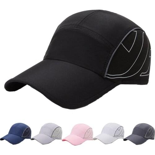 Men Adjustable Mesh Baseball Cap Women Summer Outing Quick-Dry Casual Sun Hat Adult Polyester Breathable Sports Caps Trucker Cap