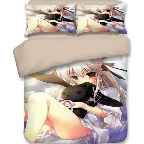 3D Anime Kasugano Sora Print Bedding Set Duvet Covers Pillowcases NEW Comforter Bedding Sets Bedclothes Bed Linen 03