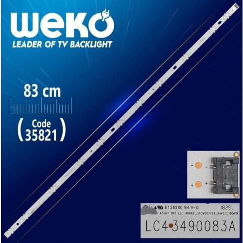 LG INNOTEK 43INCH DRT LED ARRAY _ 3 PCM00778A _ REV0.1 _ 180419 - 83 CM 11 LED- (WK-1284)