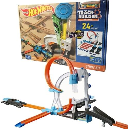 Hotwheels Track Builder System Stunt Set Straight Acceleration Die-Cast Car Toy Educational Building Hot Wheels Model Gift