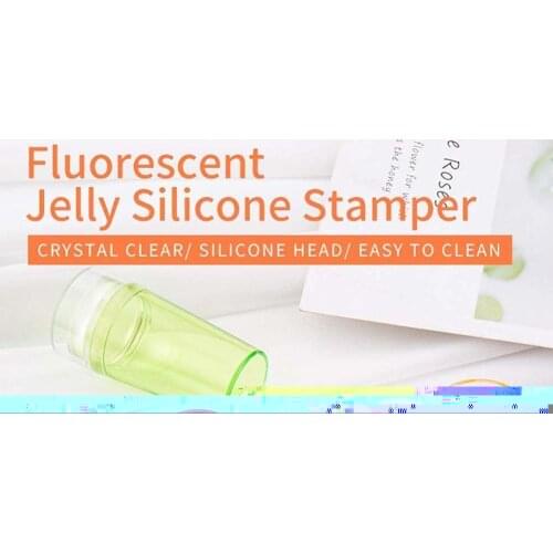 Transparent Silicone Nail Stamping Plates Kit Jelly Stencil Template Seal Stamper Scraper For Fast French Nails Tip Accessories