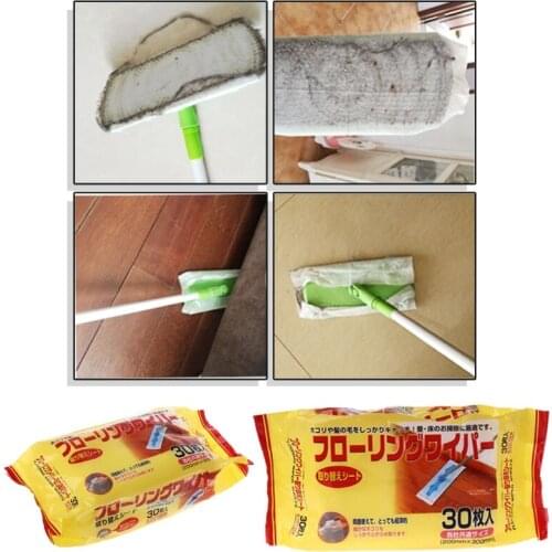 Disposable Microfibre Electrostatic Floor Cloths For Flat Swivel Mop Multi Fitting Cleaning Wipes Dust Removal Mop Paper