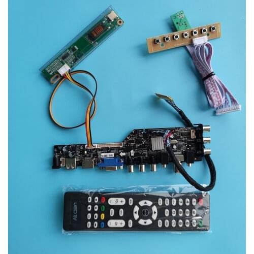 Kit for B156XW01 V1/V2/V0 1 CCFL 30pin Digital TV USB AV HDMI VGA DVB-T Controller board LCD Panel Screen monitor 1366X768 15.6"
