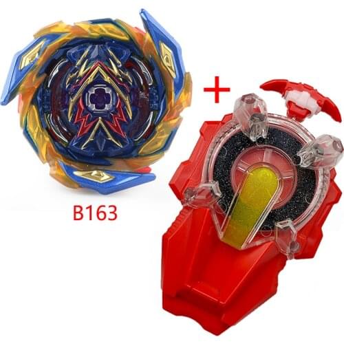 Tomy beyblades and Super King B-165 Boom Spinning Gyro Right-Turning Rope Launcher B163 metal bayblade Blade Children gift