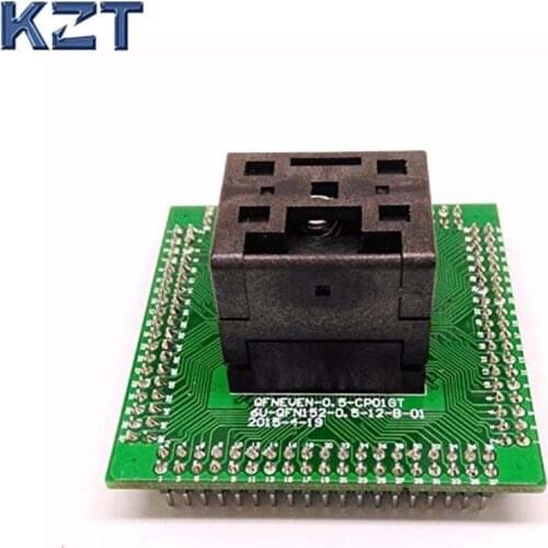 QFN programmer socket IC Test Socket IC550-0644-006-G Pitch 0.5mm Chip Size 9*9 Flash Adapter Clamshell QFN64 MLF64