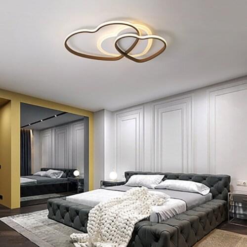 Heart-shaped bedroom lamp led ceiling lamp study room living room chandelier modern corridor bar table lamp
