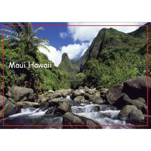 USA Travel Magnets Gifts Iao Needle Iao Valley State Park Maui Hawaii Travel Refrigerator Magnets 20515 Rectangle 78*54*3 mm