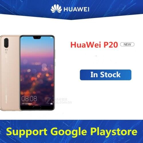 Global Rom HuaWei P20 4G LTE Android Phone Dual Sim 24.0MP 3 Cameras Kirin 970 6GB RAM 128GB ROM 5.8" Full Screen Unlocked