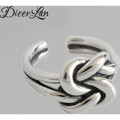 Punk Vintage 925 Sterling Silver Bowknot Bow Rings For Women Men Gothic Antique Jewelry Anillos 2021