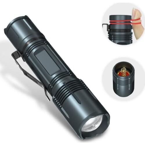XHP 50 LED Multifunction Flashlight Rotary Zoom Torch USB Charging Night Lamp