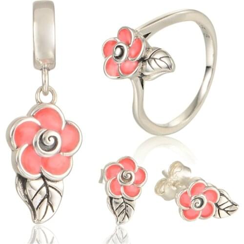 Flower jewelry sets Sterling Silver GW brand Jewelry for women