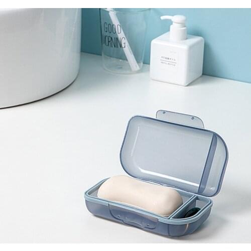 1 PC Travel Soap Box With Lid Dormitory Bathhouse Sealed Portable Creative Soap Box Multi-function Storage Box