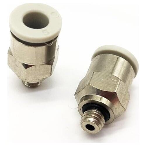5pcs fittings 5mm Tube M5 1/8''Thread Pneumatic Fitting Quick Joint Connector PC5-M5 PC5-1 Miniature Pneumatic Quick Joint