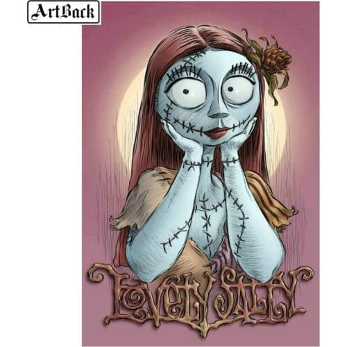 5d diy diamond painting skull girl cartoon icon full square diamond mosaic crafts round diamond embroidery decorative painting