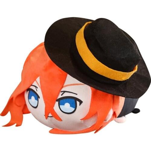 Anime Bungou Stray Dogs Osamu Dazai Atsushi Chuuya Ryuunosuke Model Plush Doll Pillow Stuffed Toy Pillowcase 20/30cm