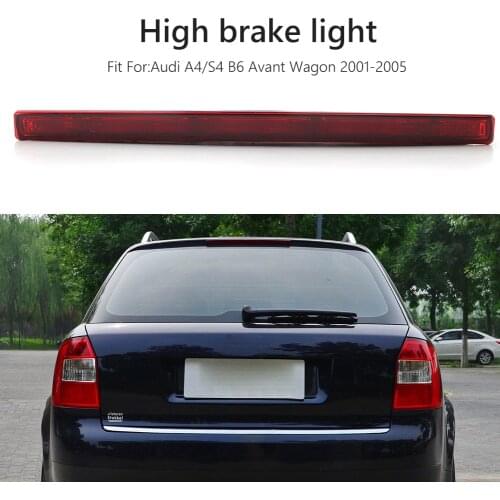 Car Red Third 3rd High-position Brake Light Auto Stop Lamp Smoked Lens for Audi A4/S4 B6 Avant Wagon 2001-2005 8E9945097