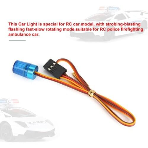 AX-511 Multi-function Circular Ultra Bright LED Light Strobing-blasting Flashing Fast-slow Rotating Mode RC Car