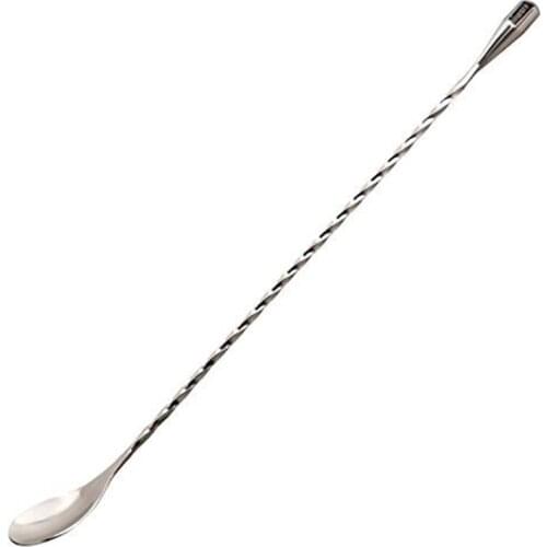 Free Shipping 30cm (12Inches) Stainless Steel Cocktail Spoon Mixing Spoon, Spiral Pattern Bar Cocktail Shaker Spoon