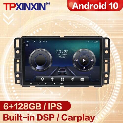 Carplay Android Radio Receiver Multimedia Stereo For GMC Yukon Tahoe 2007 2008 2009 2010 2011 2012 GPS Video Recorder Head Unit