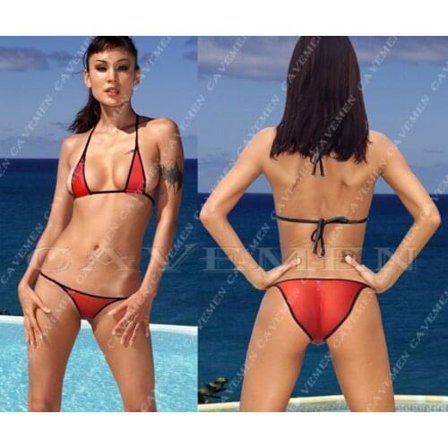 Black side * 3222 *Ladies Thongs G-string Underwear Panties Briefs T-back Swimsuit Bikini Free Shipping