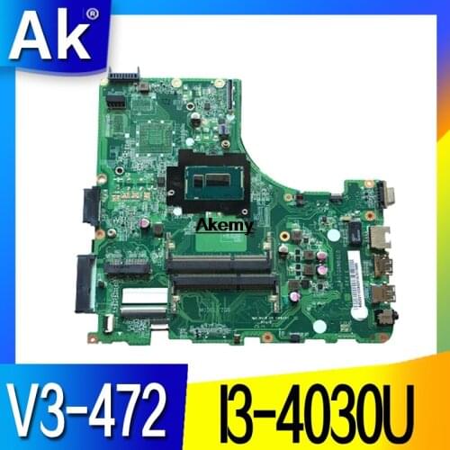 For Acer V3-472 E5-471 E5-471G V3-472P Laptop motherboard DA0ZQ0MB6E0 with I3-4030U CPU Onboard 100% fully tested work perfect