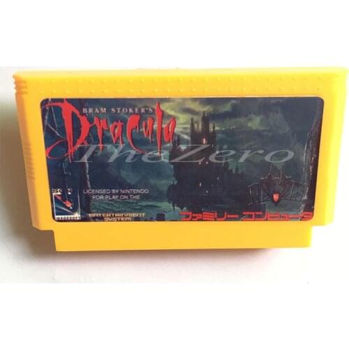 Dracula for 8 Bit Game Player Game Card for 60 PIN Cartridge Game Card