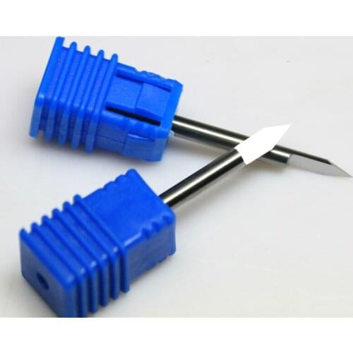 5Pcs 3.175mm*30degree*0.2mm Shank Flat Bottom Milling Tools, CNC Engraving Bits, V shape engraving bits for CNC machine