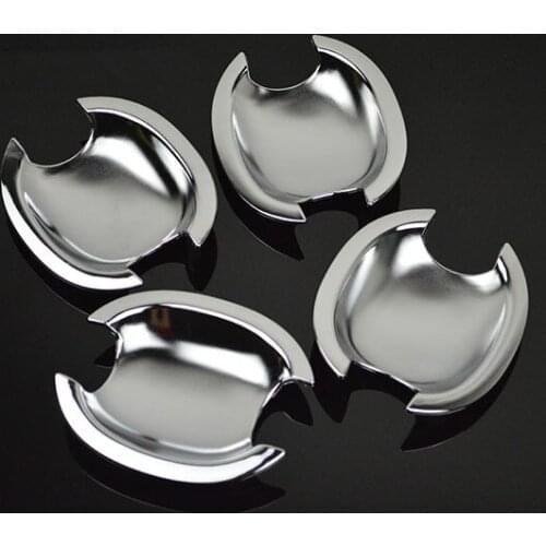 FUNDUOO For Skoda Fabia / Octavia / Superb 2002 2003 2004 2005 2006 2007 New Chrome Car Door Handle Cup Bowl Cover Trim